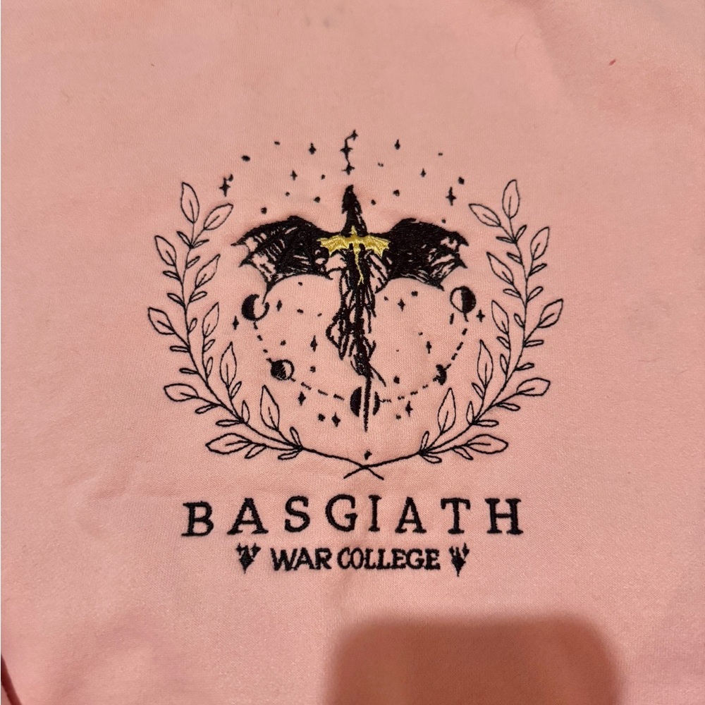 Pink Basgiath War College Custom Embroidered Sweatshirt